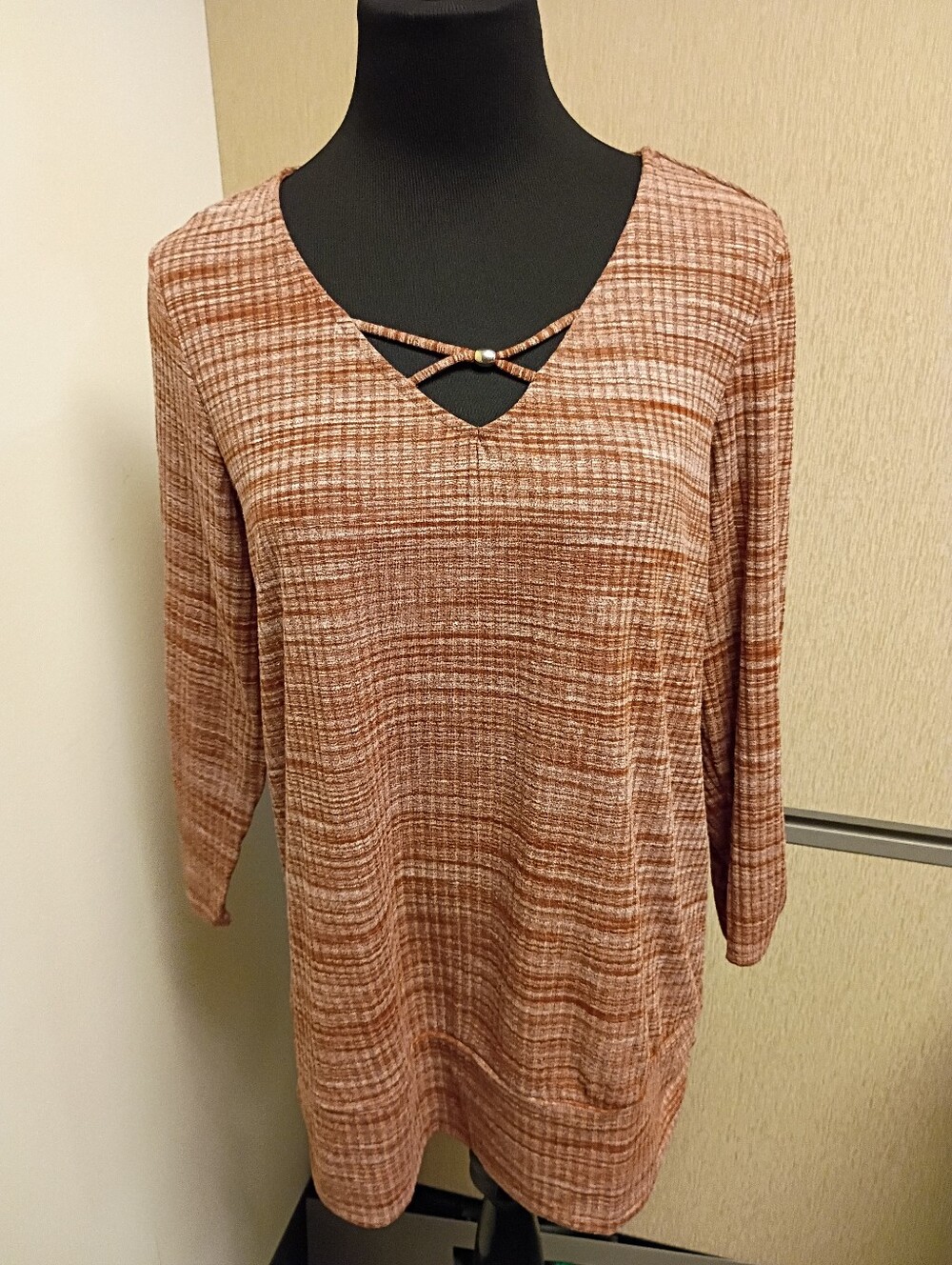 Pre-owned Apt 9 Long Sleeve Blouse Size XL